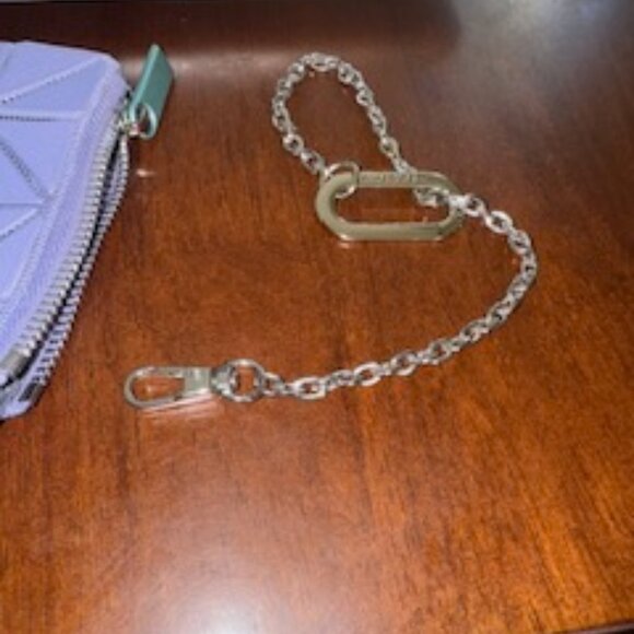 Issey Miyake Purple Geometric Cassette Wallet/Coin purse with chain - Picture 4 of 5